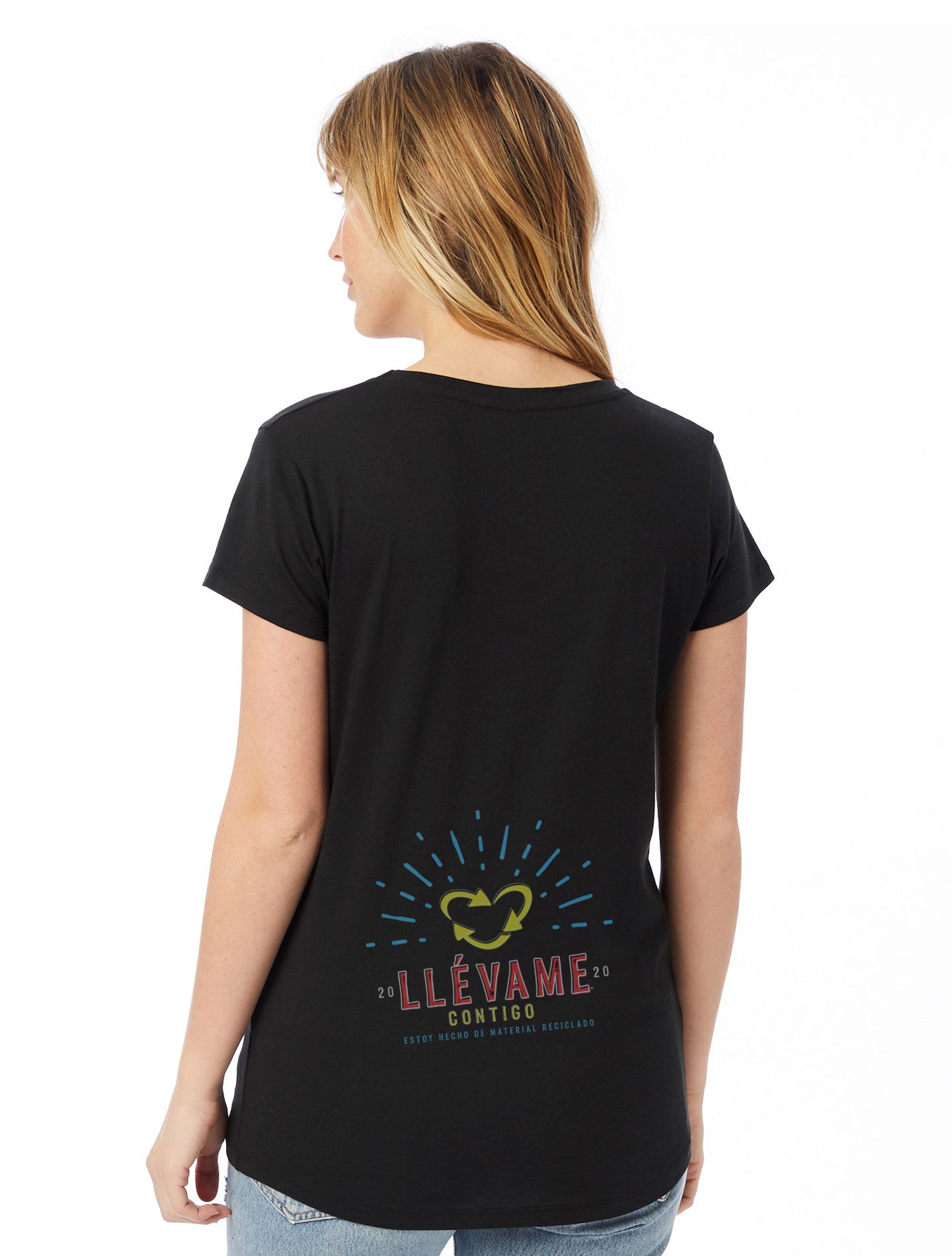 Organic Cotton T-shirt V-Neck - Image 2